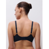 Chantelle Fleurs Plunge T-Shirt Bra C12Q20 B00 Marine Lurex
