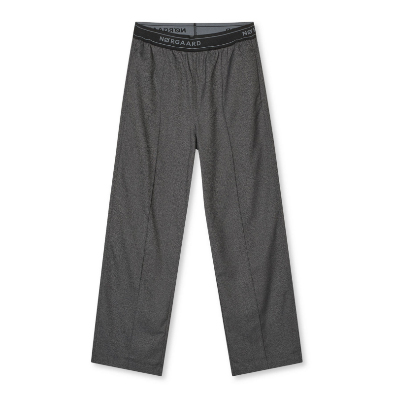 Mads Nørgaard Melange Harly Pants 205150  8129 Dark Grey Melange