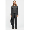 Mads Nørgaard Melange Harly Pants 205150  8129 Dark Grey Melange