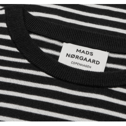 Mads Nørgaard Fine Merino Ivy Knit 205276 Black/Vanilla Ice