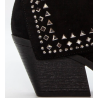 Duffy Short Boots  w. Studs 94-26932 Black