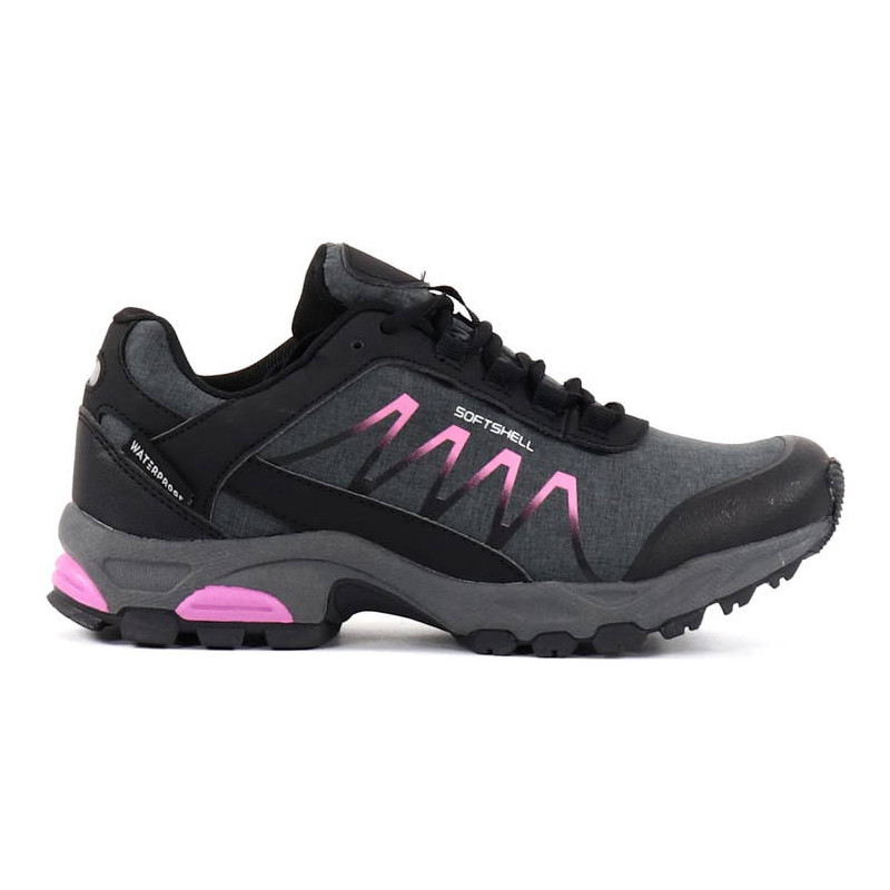 NETWORK Hiking Shoe Waterproof 94-06901Grey w. Pink