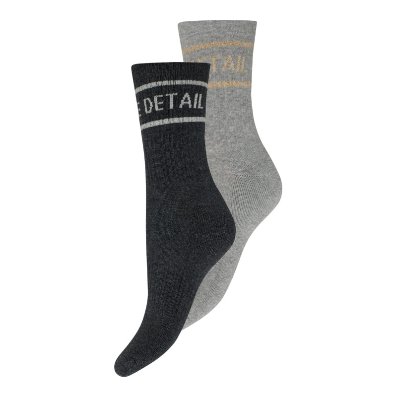 HYPEtheDETAIL Tennis Sock 2-Pack 3-21491 9011 Dark Grey/Light Grey
