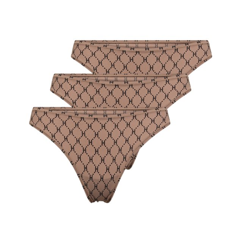 HYPEtheDETAIL Logo String 3-Pack Cafe Latte