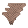 HYPEtheDETAIL Logo String 3-Pack Cafe Latte