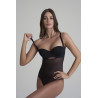 BYE BRA Forming Tulle WYOB Bodysuit Black