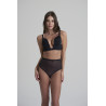 BYE BRA Forming Tulle Mid Waist Thong Black