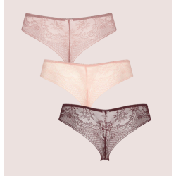 Missya Seamless String w/Lace 3-Pack 13534 Autumn Leaf