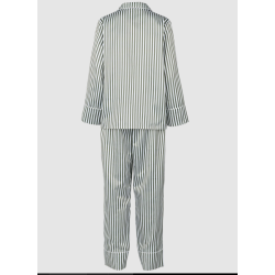 Missya Leo Sateen Pyjamas AOP 14484 522 Dusty Green