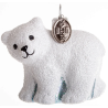 BRINK NORDIC Julekugle - Polar Bear Knut 6cm