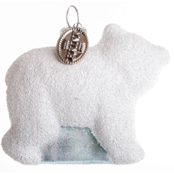 BRINK NORDIC Julekugle - Polar Bear Knut 6cm