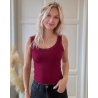 Tim & Simonsen Frida Rib Top 217 Bordeaux
