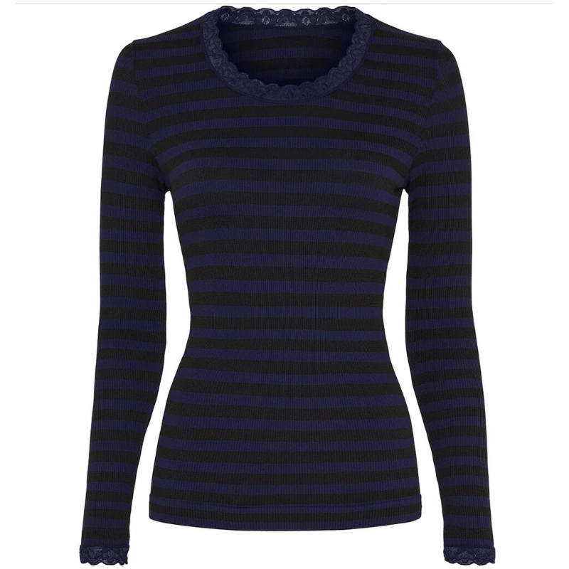 Tim & Simonsen ISA Frida LS. T-shirt Dark Stripe Black/Navy
