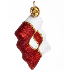 BRINK NORDIC Julekugle - Grønlandsk Flag 7 cm