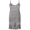 HYPEtheDETAIL Satin Short Set Grey