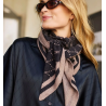 HYPEtheDETAIL Logo Triangle Scarf Dark Brown