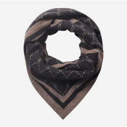 HYPEtheDETAIL Logo Triangle Scarf Dark Brown