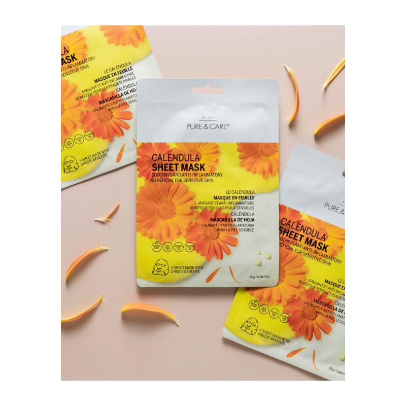 Pure & Care Face Sheet Mask Cotton - Calendula