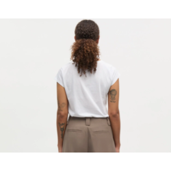 Mads Nørgaard Fine Jersey Teasy Tee White