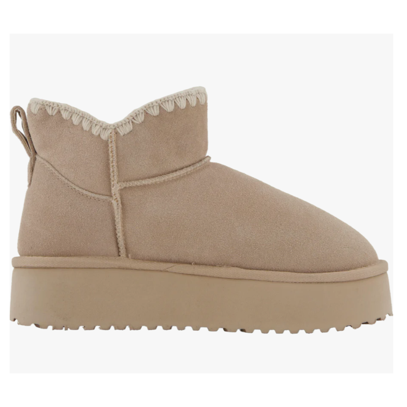 Duffy Bamsestøvle m. Bånd 71-0055 Beige