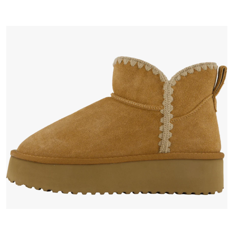 Duffy Bamsestøvle m. Bånd 71-00555 Camel