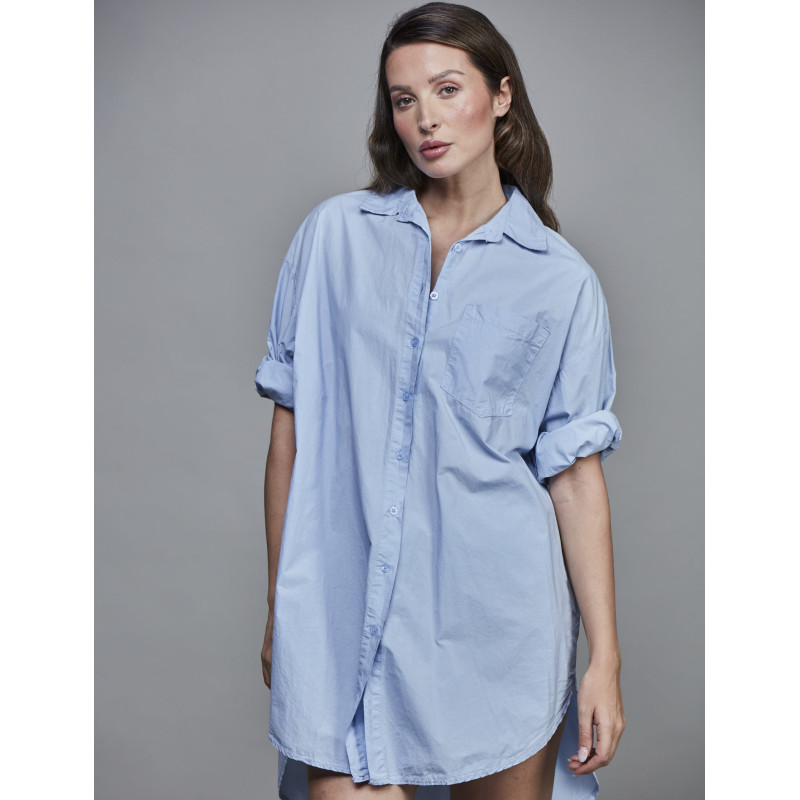 SixtyDays Boyfriend Shirt Long - Llight Blue