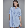 SixtyDays Boyfriend Shirt Long - Llight Blue