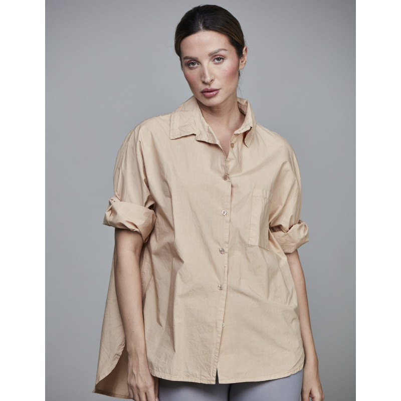 Sixtydays Boyfriend Short Shirt - Latte