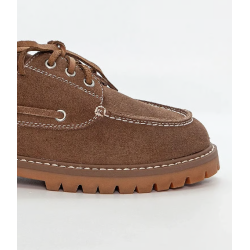 Duffy Boat Shoes 75-69955 Suede Beige
