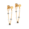 Enamel Lola Earring E140GM Salt & Pepper