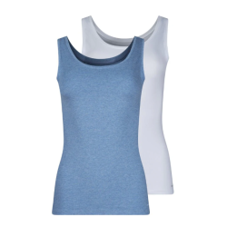 SKINY Tank Top 2 Pack 087098 S978 Blue/White