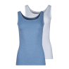 SKINY Tank Top 2 Pack 087098 S978 Blue/White