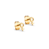 Enamel Feminine Power Studs E411G Gold