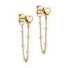 Enamel Lola Heart Earring E441G Gold / Daisy