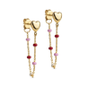 Enamel Lola Heart Earring E441G Gold / Rosie