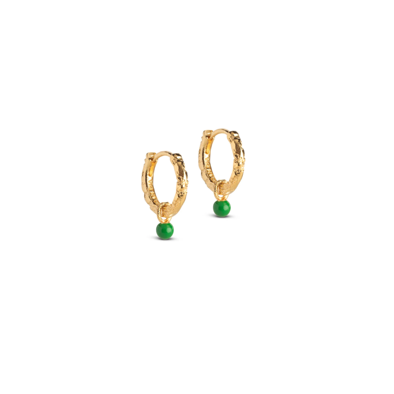 Enamel Belle Hoops E245GM Grass Green