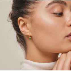 Enamel Belle Hoops E245GM Grass Green
