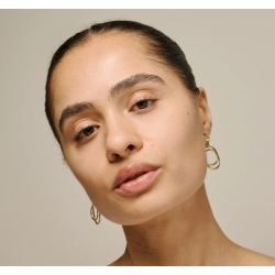 Enamel Carina Earrings E428G Gold Plated