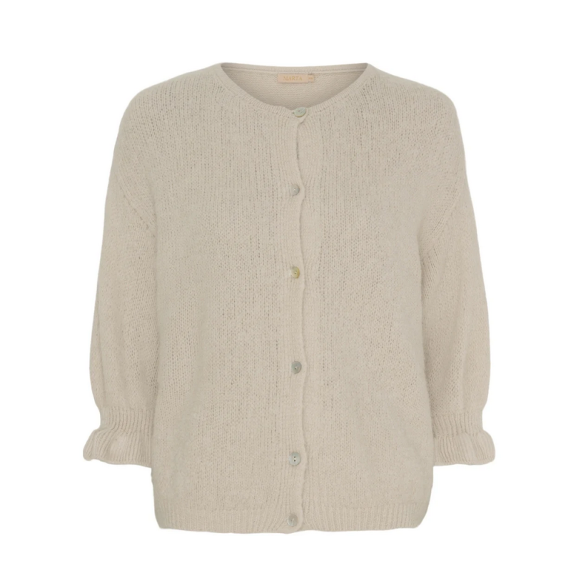 Marta Du Château Juliana Knit Cardigan 2413 Beige