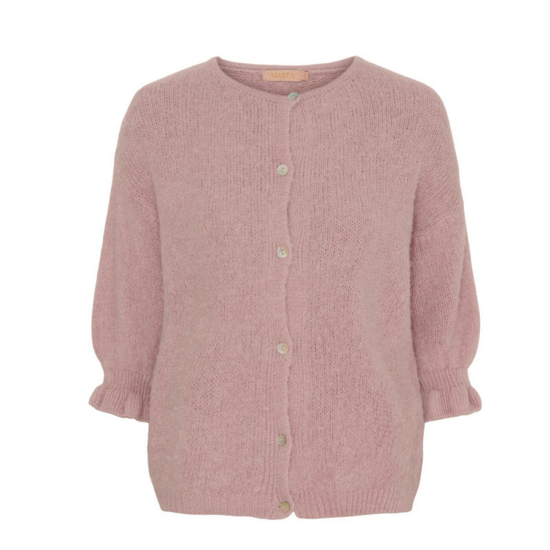 Marta Du Château Juliana Knit Cardigan 2413 Old Pink