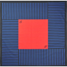 Mads Nørgaard Soft Cotton Block Scarf 205442 9771 True Blue/Black