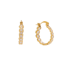 Pico Elva Crystal Hoops...