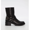 Duffy Short Biker Boots 71-62801 Black