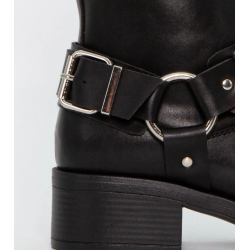 Duffy Short Biker Boots 71-62801 Black