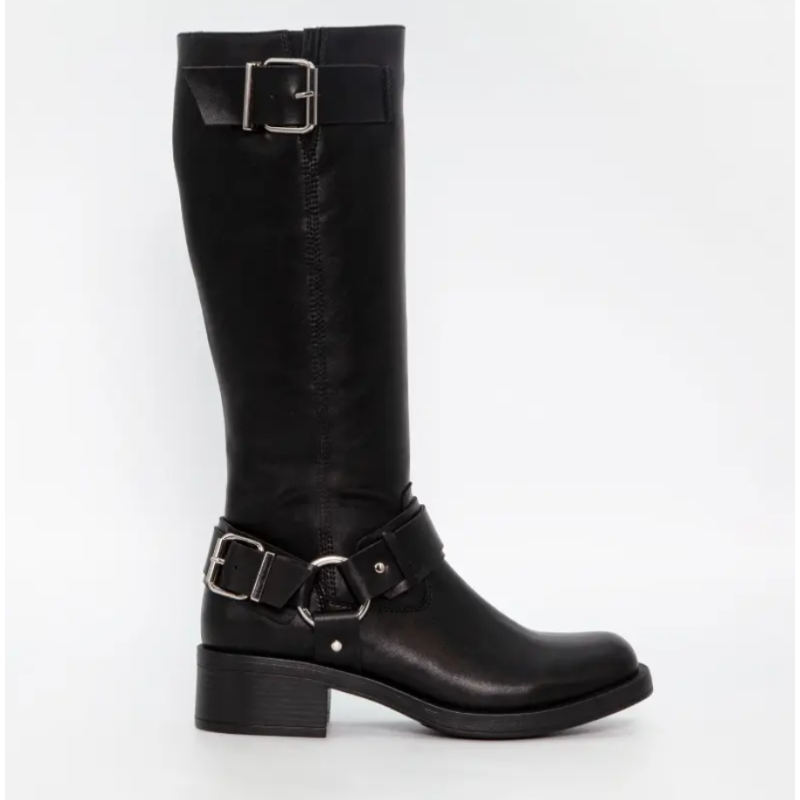 Duffy Long Biker Boots 71-62803 Black