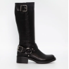 Duffy Long Biker Boots 71-62803 Black