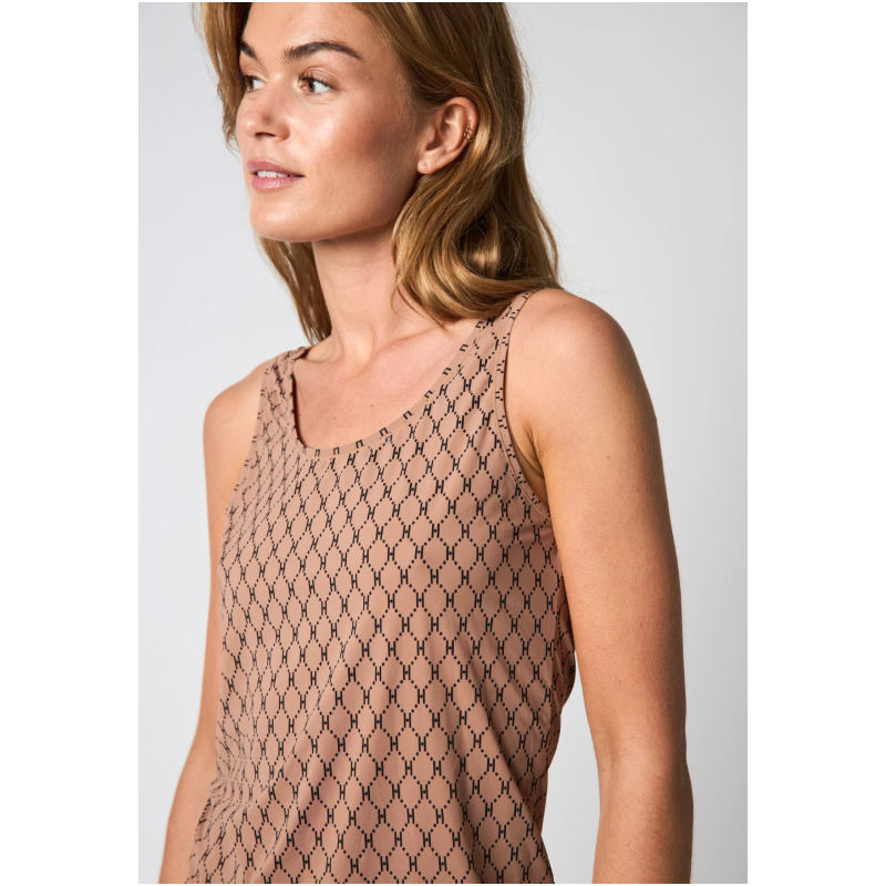 HYPEtheDETAIL Singlet Logo Top 2-Pack 3250-65-98 Cafe Latte