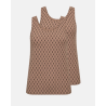HYPEtheDETAIL Singlet Logo Top 2-Pack 3250-65-98 Cafe Latte