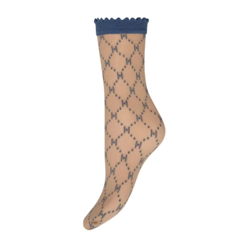 HYPEtheDETAIL Socks Logo 25d 21113-75-5607 Beige/Blue