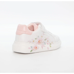 Duffy Kids Snrakers 84-23392 White w. Flovwers